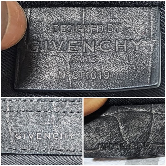 Authentic Givenchy Vintage Croc Embossed Suede Medium Shoulder Bag - Picture 9 of 11